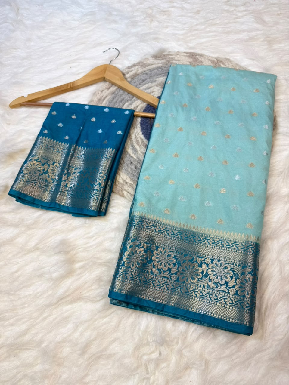 Premium Banarasi Katan Silk Dyble Saree